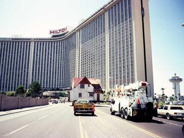 To preserve the home, which was increasingly surrounded by commercial buildings, the family donated it to UNLV in 1983. The Houssels' house was moved from 1012 S. 6th St. to the UNLV campus on Sunday, May 15, 1983.